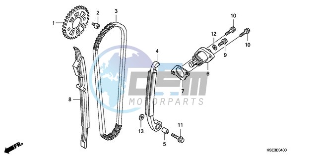 CAM CHAIN/TENSIONER