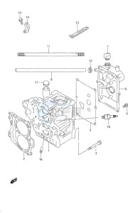 DF 9.9 drawing Cylinder Head