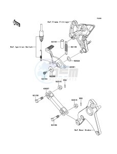 Z1000 ZR1000DDFA FR GB XX (EU ME A(FRICA) drawing Brake Pedal