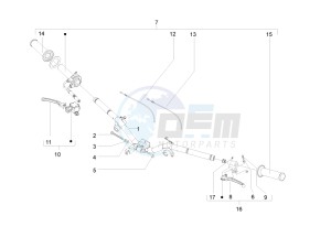 LX 150 4T 2V ie E3 Taiwan drawing Handlebars - Master cil