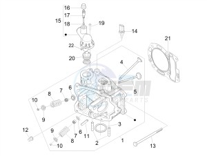 GTV 300 SEI GIORNI IE E4 ABS (APAC) drawing Head unit - Valve