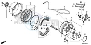 TRX420FA2G TRX420F Europe Direct - (ED) drawing REAR BRAKE PANEL