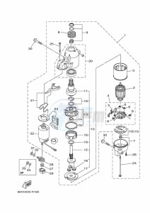 F115AETL drawing STARTER-MOTOR