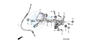 VFR1200FD VFR1200F UK - (E) drawing SERVO MOTOR