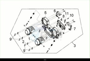 CRUISYM a 300 (LV30W3-EU) (M3) drawing HEAD LIGHT