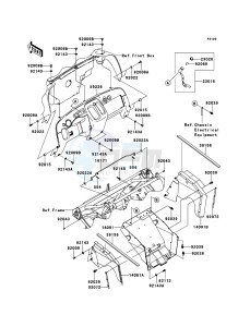 MULE_610_4X4 KAF400ADF EU drawing Frame Fittings(Front)