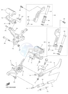 XVS950CU XV950R XV950 R-SPEC (2DE1) drawing STAND & FOOTREST