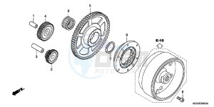 NC700XD NC700X 2ED drawing STARTING CLUTCH