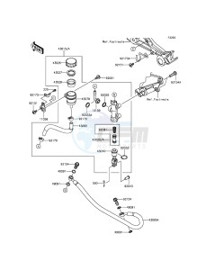 NINJA_300 EX300AFFA XX (EU ME A(FRICA) drawing Rear Master Cylinder