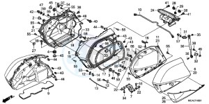 GL1800C drawing SADDLEBAG ( GL1800C/ D/ E/ F/ G)