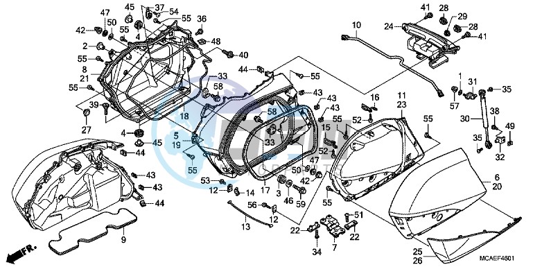 SADDLEBAG ( GL1800C/ D/ E/ F/ G)