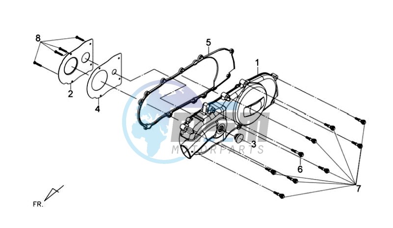 CRANKCASE COVER LEFT