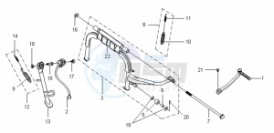 VS 125 EURO3 drawing CENTRAL STAND / SIDE STAND