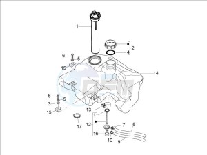 LX 150 4T drawing Fuel Tank