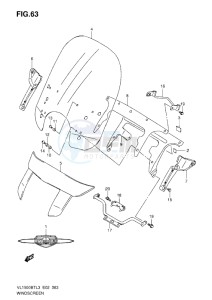 VL1500 BT drawing WINDSCREEN