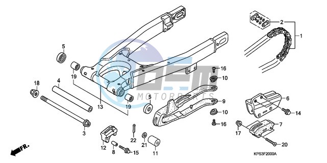 SWINGARM/CHAIN CASE