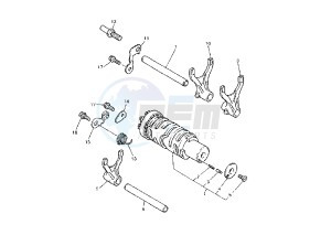 FZS FAZER (FZS600S) 600 drawing SHIFT CAM-FORK