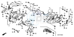 NT700VAA UK - (E / ABS MKH) drawing MIDDLE COWL