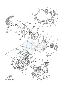 YFM450FWAD YFM45FGPHD GRIZZLY 450 IRS (1CTX 1CTY) drawing CRANKCASE