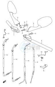 RGV250 (E1) drawing HANDLEBAR