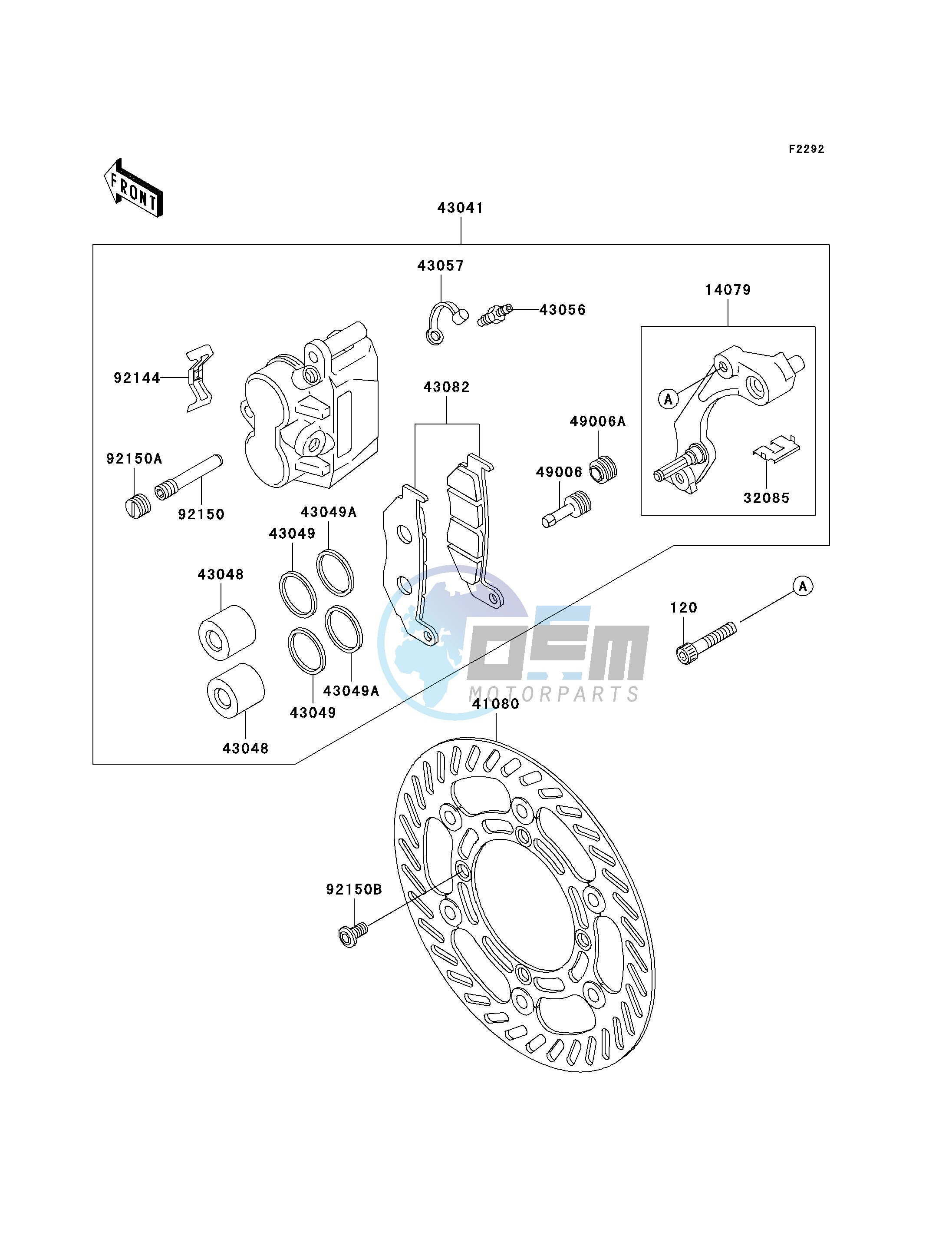 FRONT BRAKE-- A10- -