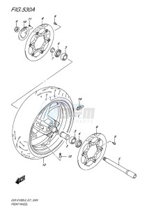 GSX-S 1000 drawing FRONT WHEEL