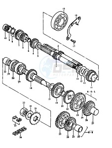 A100 (K-L-M-N-4) drawing TRANSMISSION