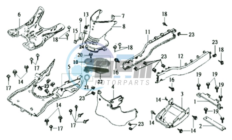 FOOTREST / FRAME COWLING