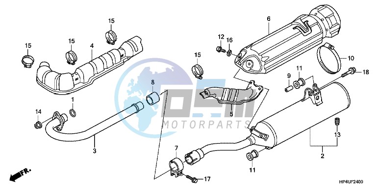 EXHAUST MUFFLER