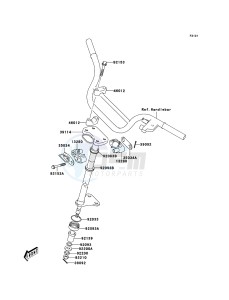 KFX50 KSF50A6F EU drawing Steering Shaft