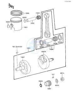 KX 125 F [KX125] (F1) [KX125] drawing CRANKSHAFT_PISTON-- S- -