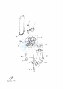 XSR700 MTM690D-U (BJY1) drawing OIL PUMP