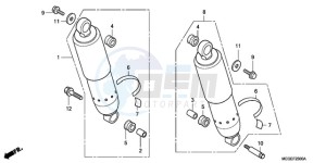 VT750C9 Australia - (U / MME) drawing REAR CUSHION