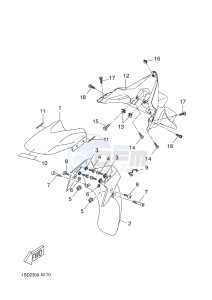 YPR400RA XMAX 400 ABS EVOLIS 400 ABS (1SD3) drawing FENDER