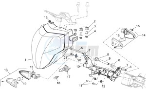 Shiver 750 drawing Head lamp