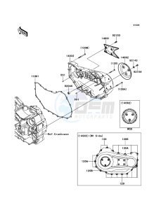 VN1700_VOYAGER_CUSTOM_ABS VN1700KDF GB XX (EU ME A(FRICA) drawing Right Engine Cover(s)