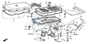 XL650V TRANSALP drawing AIR CLEANER