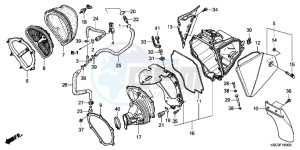 CRF250XB CRF250X ED drawing AIR CLEANER