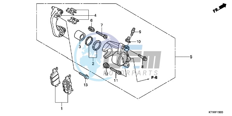 REAR BRAKE CALIPER