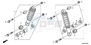 TRX250TEC drawing FRONT CUSHION