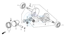 PK50M WALLAROO drawing CRANKSHAFT/PISTON