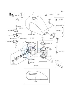 ZR 1100 A [ZR1100 ZEPHYR] (A1-A4) drawing FUEL TANK