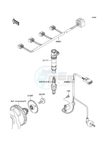 Z750S ZR750-K1H FR GB XX (EU ME A(FRICA) drawing Ignition System