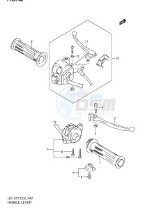 UC125 (E2) drawing HANDLE LEVER