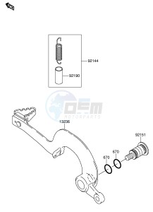 RM-Z250 (E24) drawing BRAKE PEDAL