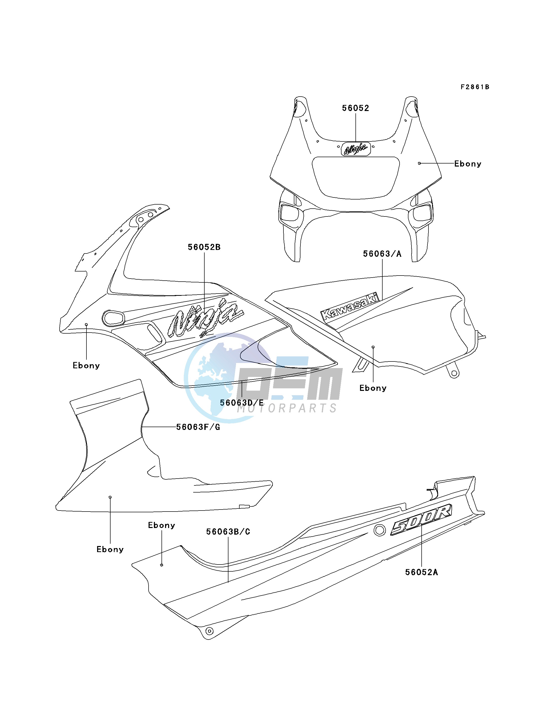 DECALS-- EBONY- --- EX500-D7- --- CN- -