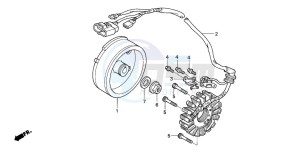 TRX450ER drawing GENERATOR (TRX450R4,5)