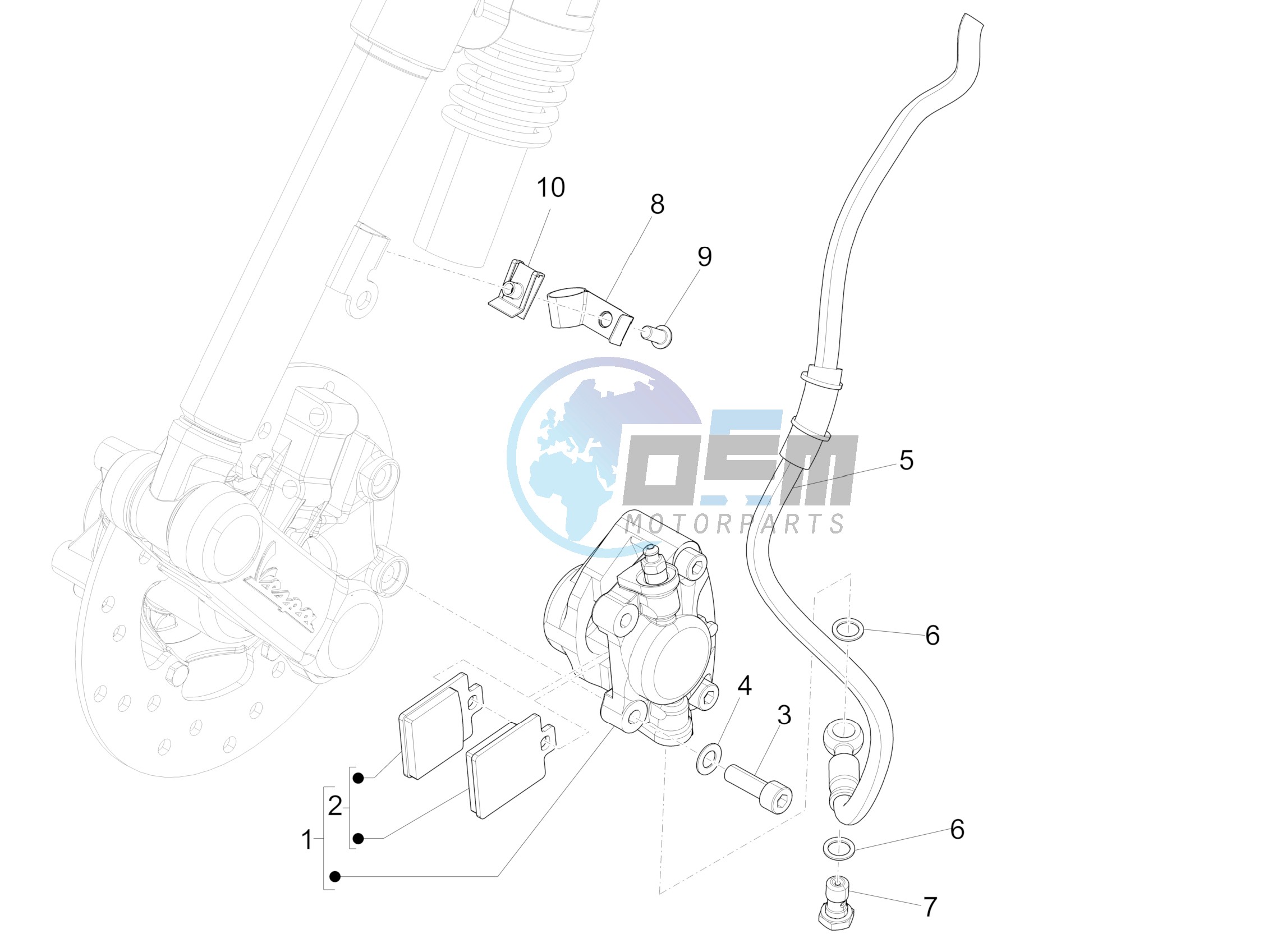 Brakes pipes - Calipers