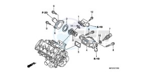 CB600F39 France - (F / CMF ST 25K) drawing THERMOSTAT