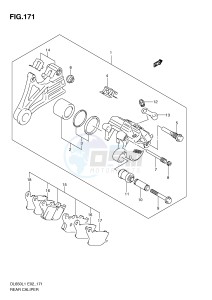 DL650 (E2) V-Strom drawing REAR CALIPER (DL650L1 E24)